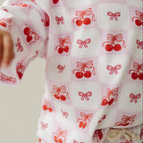 Checkered Cherry Shorts Set