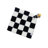 Black Checkered Plush Lovey