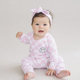 Pink Checkered Smiley Lounge Set