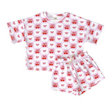 Checkered Cherry Shorts Set