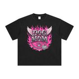 Women's Rhinestone Ruffrider Dog Mom Tee